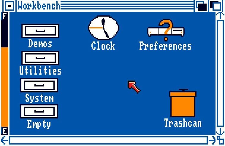A screenshot of the Amiga 500 workbench.