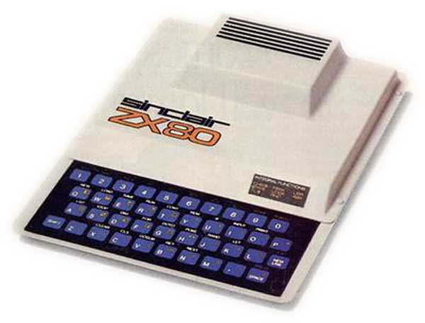 A Sinclair ZX80 computer model.