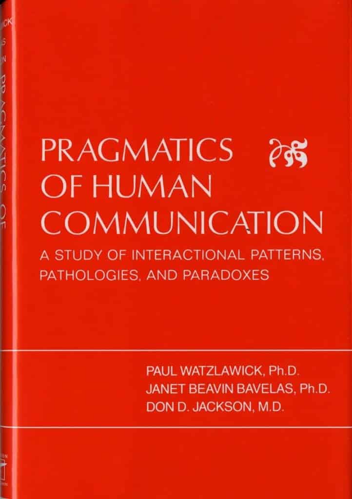 Pragmatics of Human Communication, a fundamental text also addressing the problem of the relationship between poetry and music
