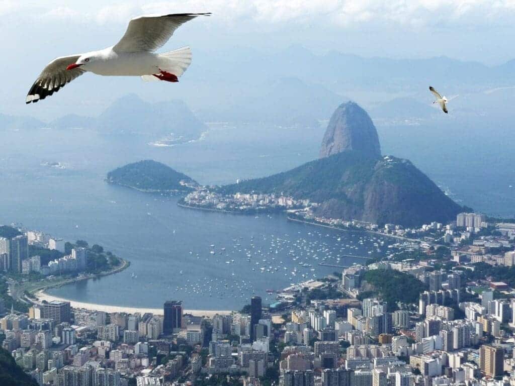 Vista del Pão de Açúcar di Rio De Janeiro (Brasile)