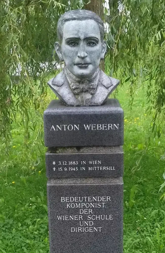 Statue of Anton Webern in Mittersil