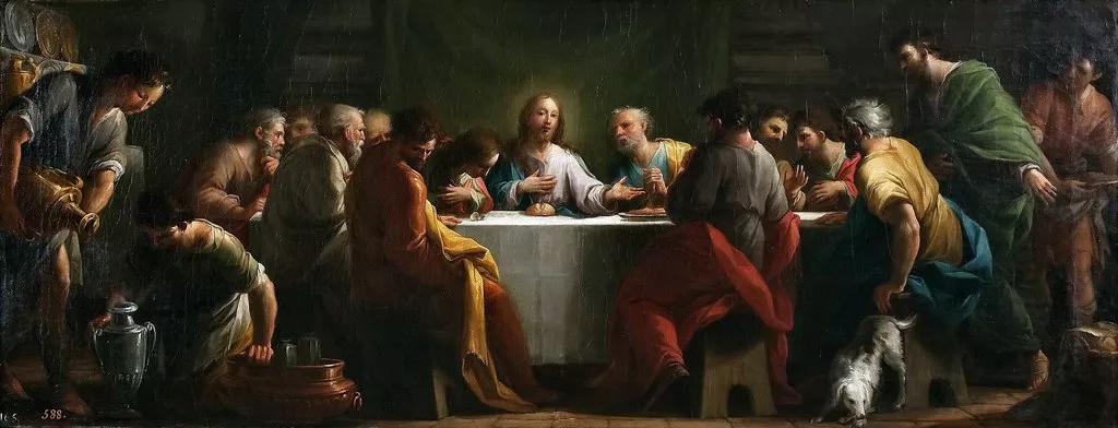 The Last Supper by Mariano Salvador Maella (1784). A fundamental symbol expressing the poetry of Easter