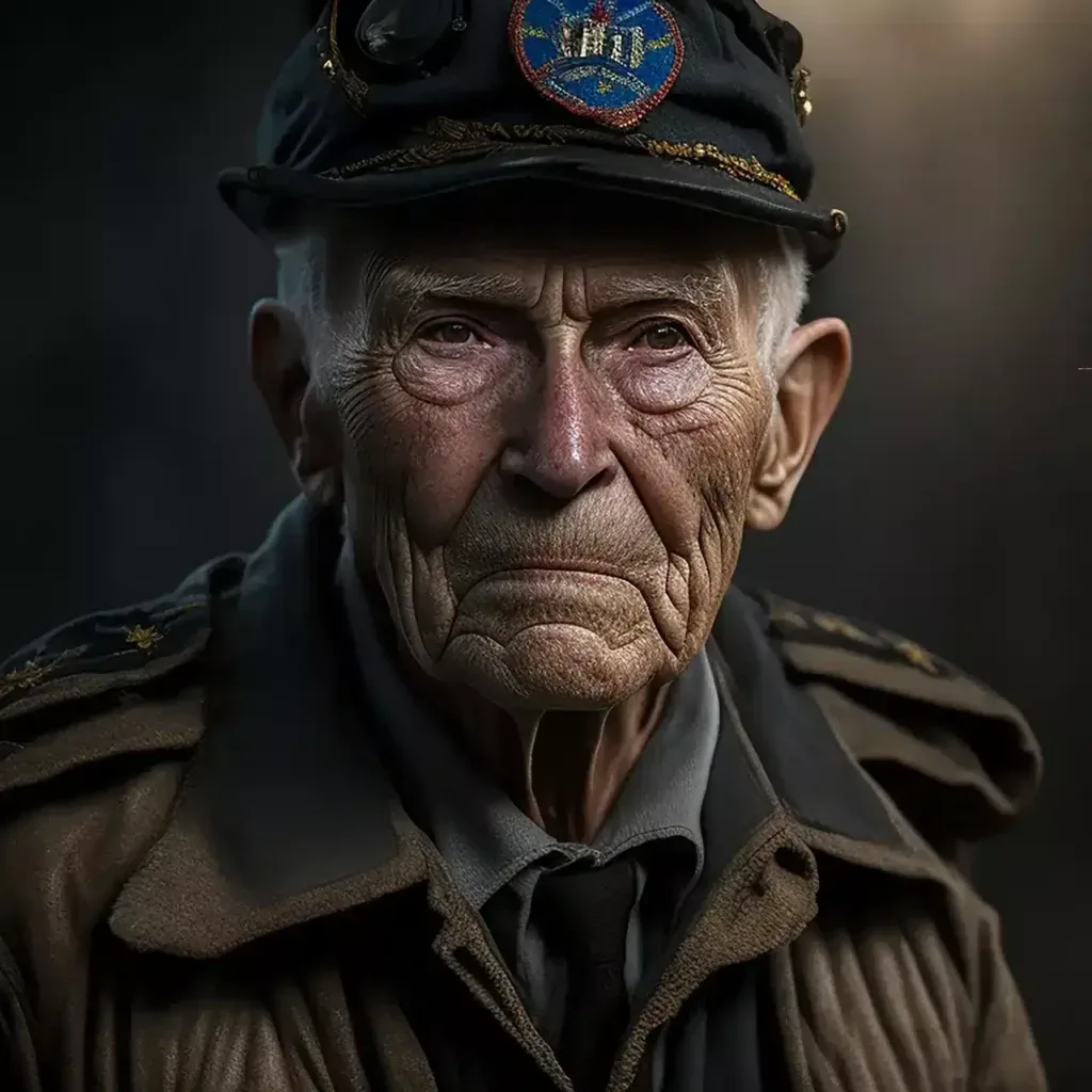 Militare anziano, un vecchio comandante