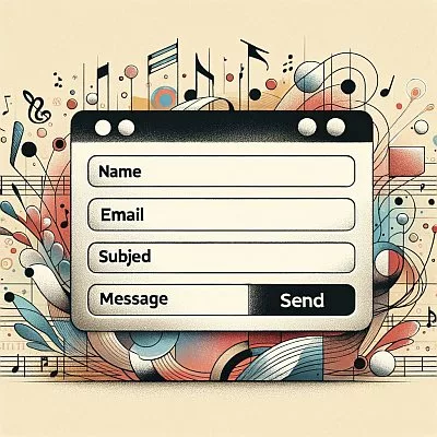 Secure contact form to send messages