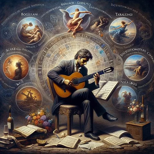 Giuseppe Bonaccorso, in un dipinto astratto, circondato dai suoi interessi