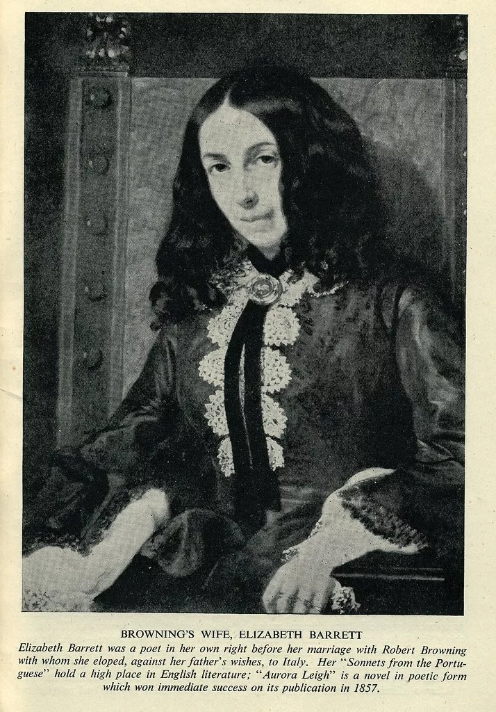 Elizabeth Barrett Browning. Author of a variety of love poems.