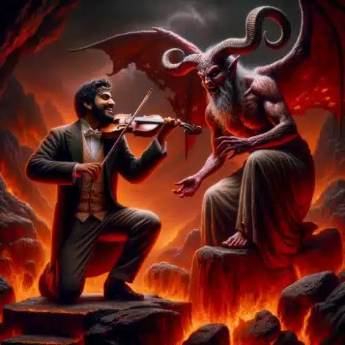 A musician who makes a deal with the devil: his soul in exchange for virtuosity.