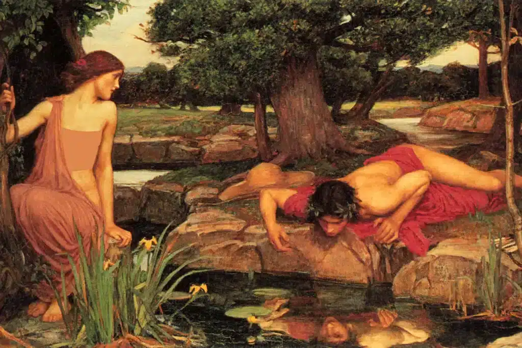 Eco Giuseppe Bonaccorso Eco e Narciso in una rappresentazione pittorica di John William Waterhouse
